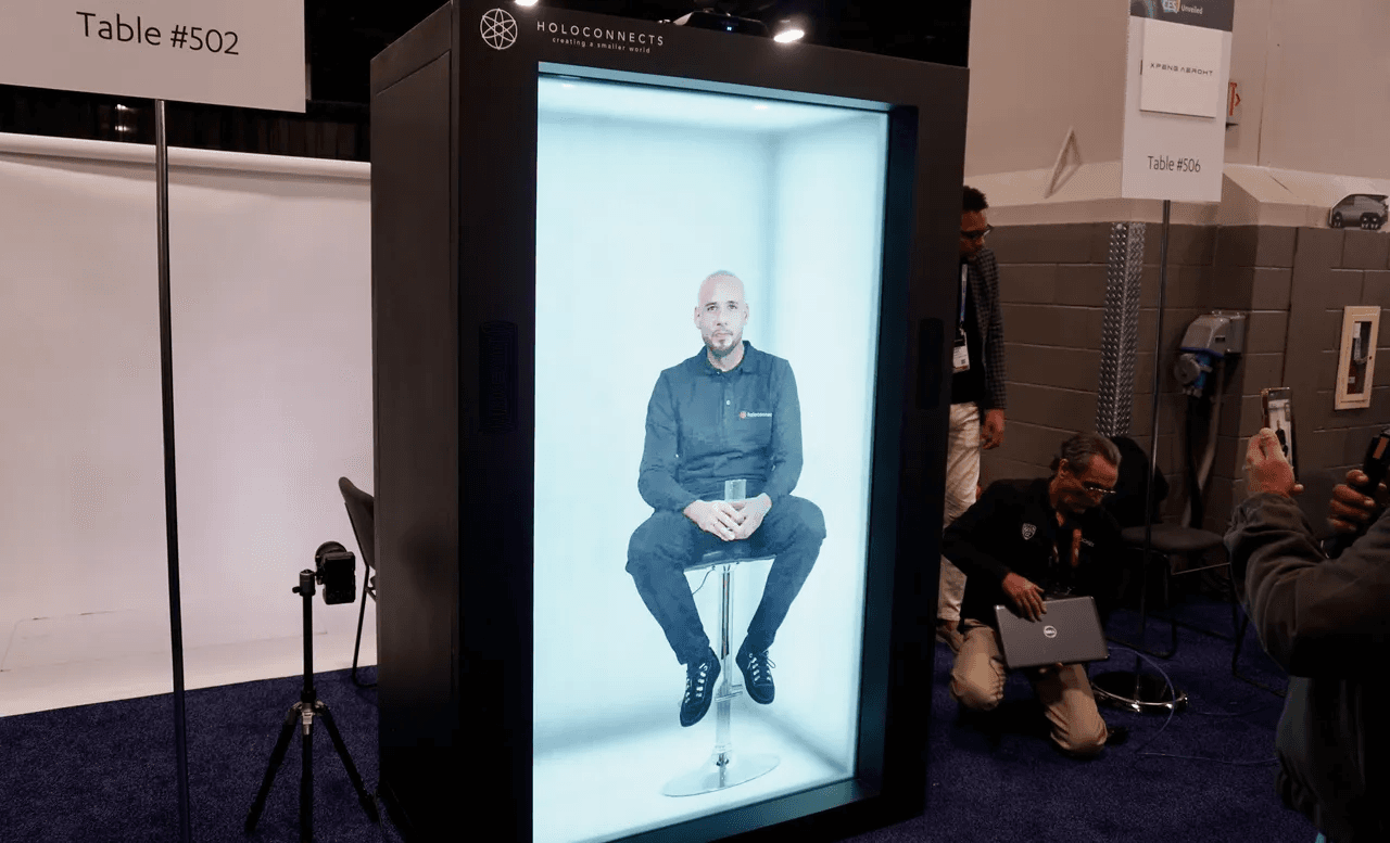 De Holobox van Holoconnects op CES 2024.