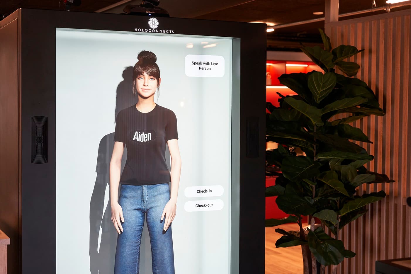 Een AI-hologram op levensechte schaal.