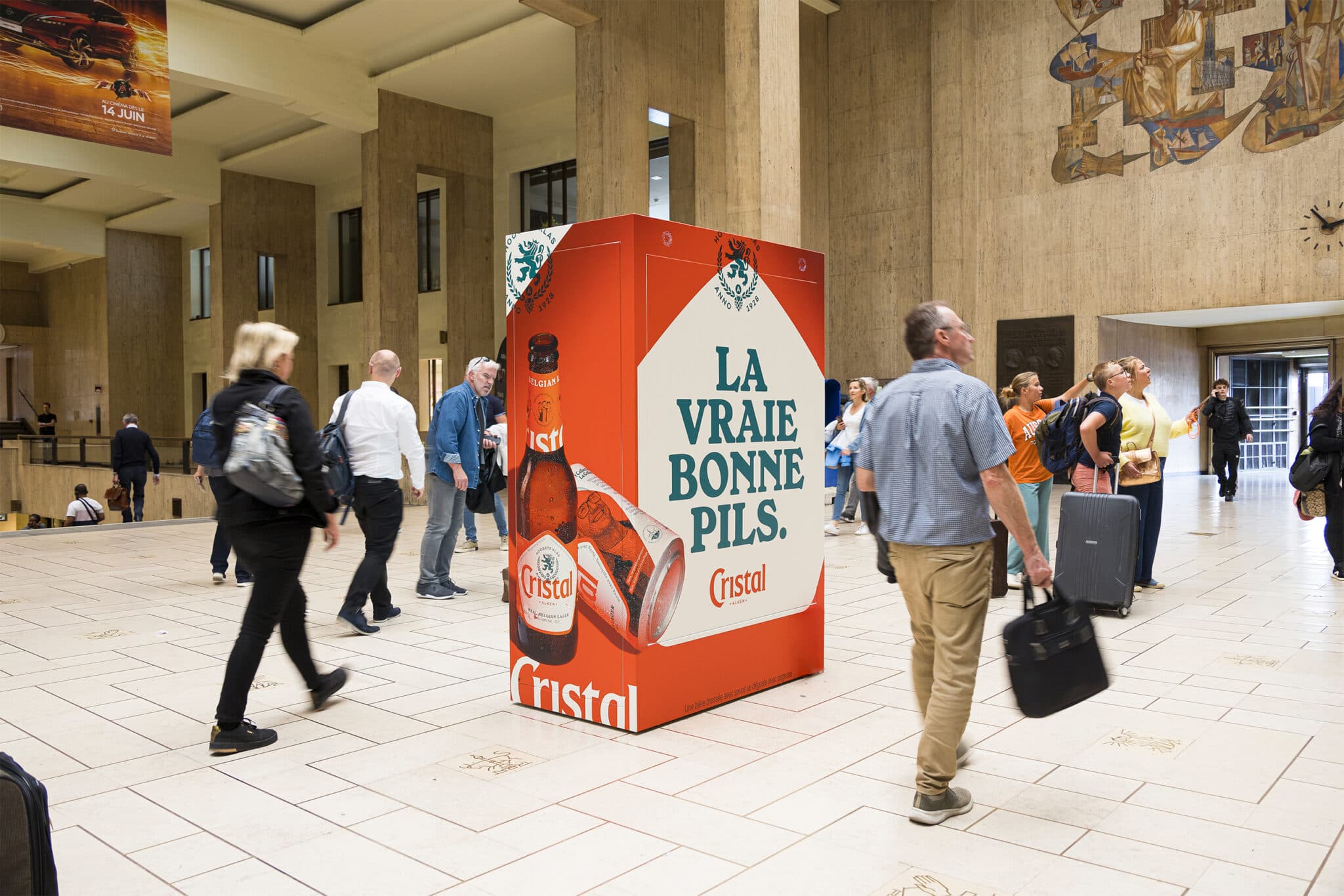 Een holografische presentatie op een evenement.