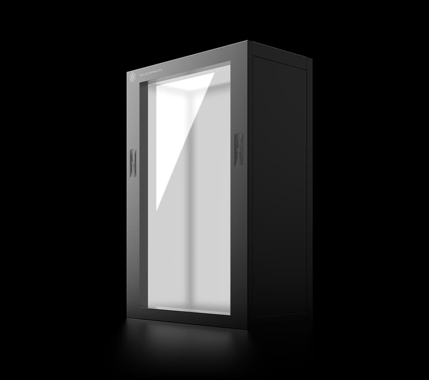 Holobox in het zwart