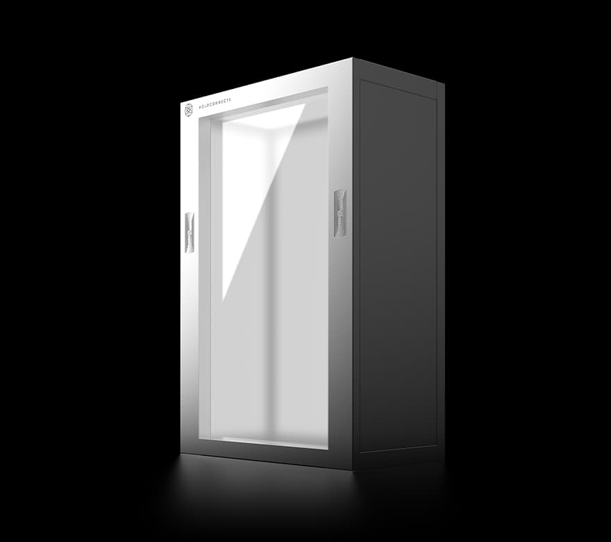 The Holobox in white.