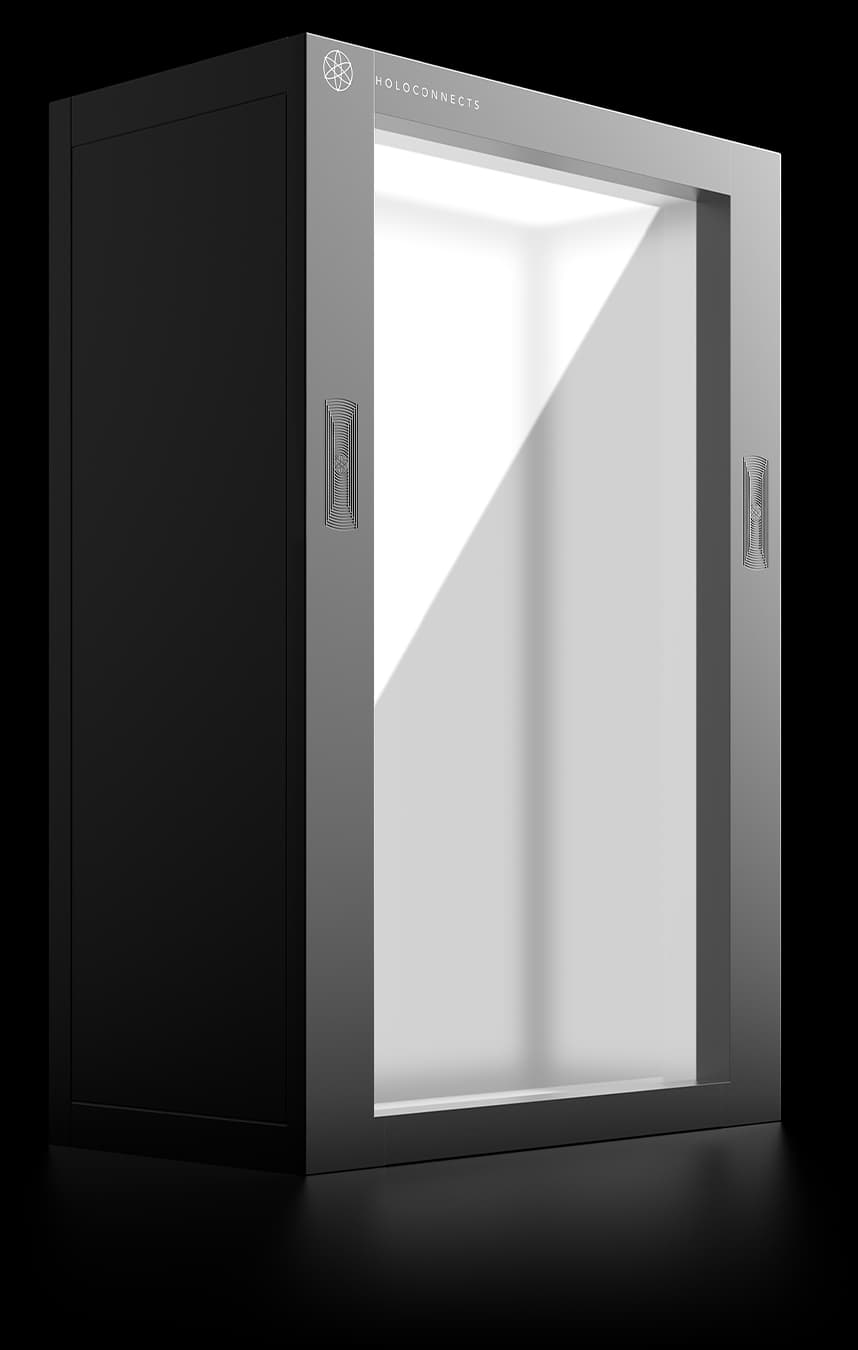 De Holobox, een levensgroot holografisch display.