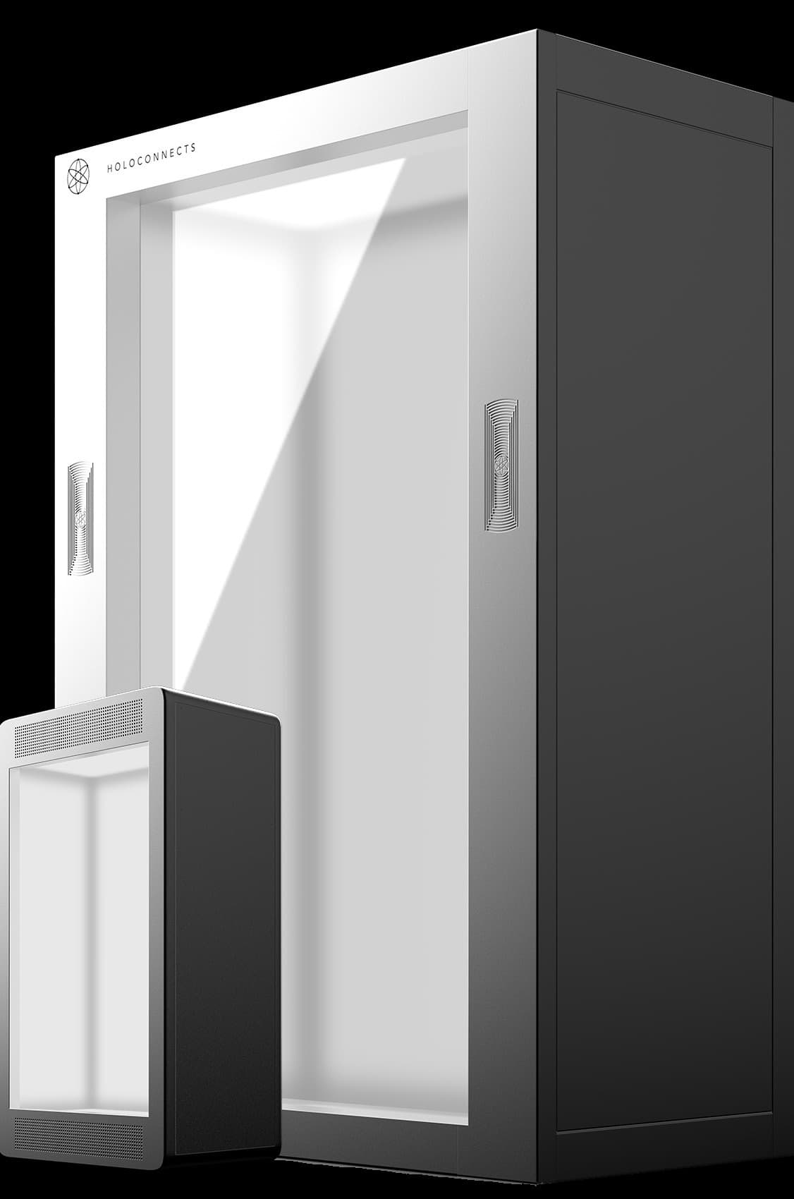 The Holoconnects product line: life-size hologram displays, rebuilt around an AI-native operating model.