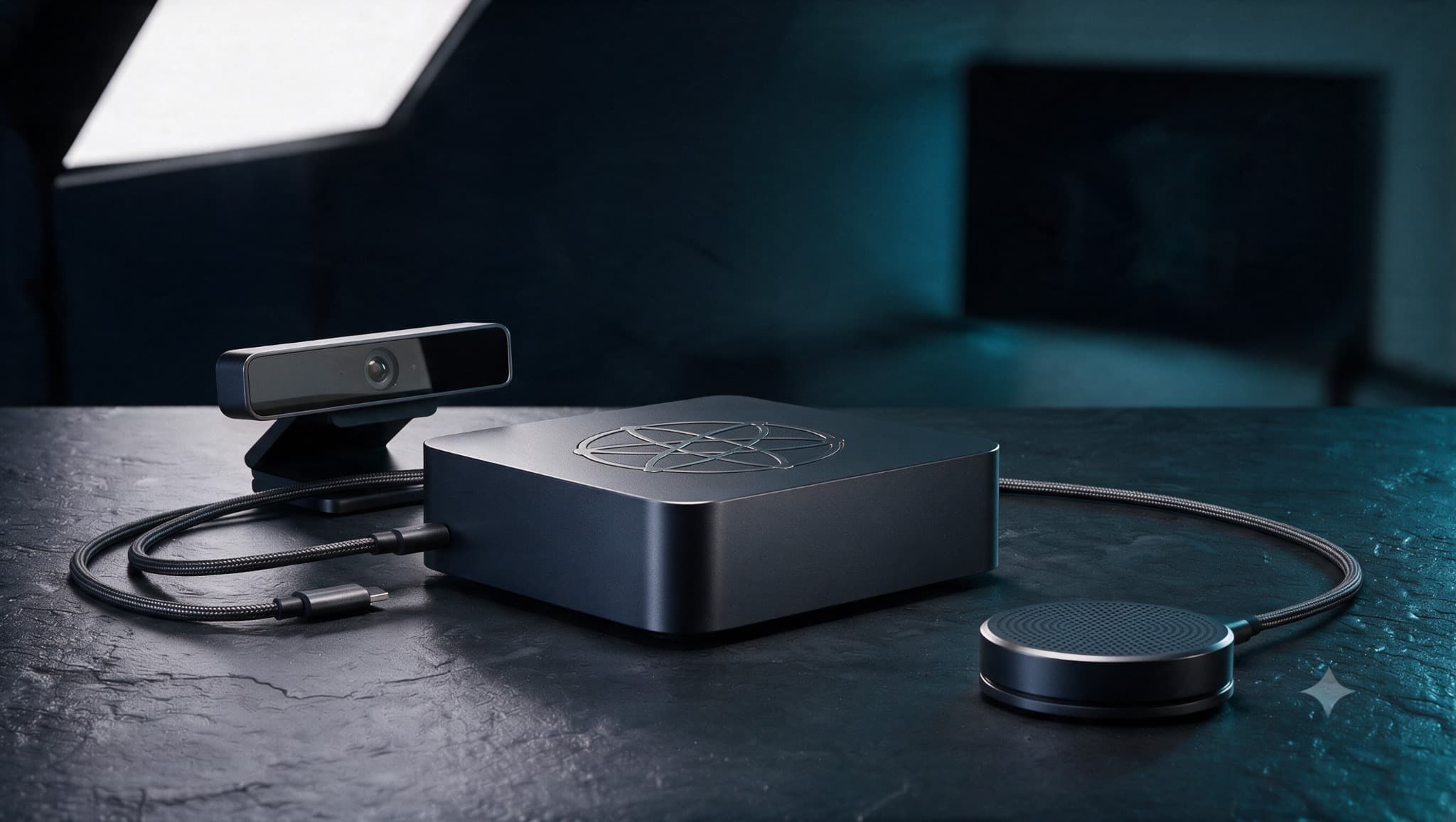 The IRIS kit with camera, cables and audio device